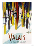 Valais, Switzerland - The Land of Sunshine Affiches