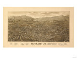 Rutland, Vermont - Panoramic Map Prints