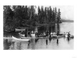 Crowd Boating and Bathing on the Lake - Payette Lake, ID Posters