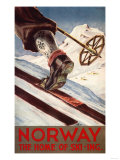 Norway - The Home of Skiing Plakat Norway - The Home of Skiing Plakat