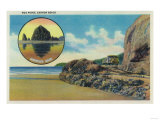 Hug Point at Cannon Beach and Haystack Rock - Cannon Beach, OR Posters