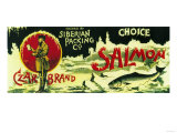 Czar Salmon Can Label - Alaska Posters