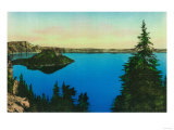 Crater Lake and Wizard Island View - Crater Lake, OR Photo