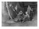 Glass Blower and Mold Boy Photograph - Grafton, WV Prints