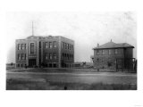 Exterior View of Lincoln School - Havre, MT Posters