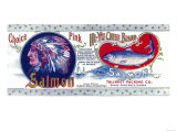 Hi-Yu Chief Salmon Can Label - Santa Anna Inlet, AK Posters