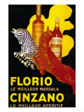 Florio Cinzano Vintage Poster - Europe Kunstdrucke