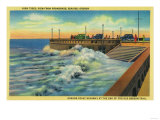 High Tides at Promenade - Seaside, OR Posters