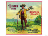 Hunter Orange Label - Glendora, CA Posters