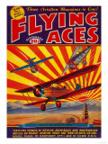 Flying Aces Magazine Cover Pósters