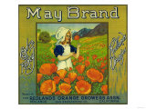 May Orange Label - Redlands, CA Posters
