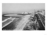 Long Beach, California Rainbow Pier and Ocean Blvd. Photograph - Long Beach, CA Photo
