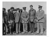 Lindbergh and Wright at Wright Field Photograph - Dayton, OH Posters