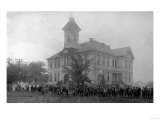 Corvallis, Oregon View of Public School Photograph - Corvallis, OR Posters