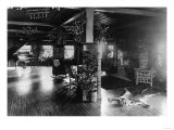 Columbia Gorge, OR Crown Point Chalet Interior Photograph - Columbia Gorge, OR Posters