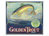 Golden Trout Orange Label - Lindsay, CA Posters