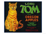 Long Tom Apple Crate Label - Monroe, OR Posters