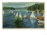 Lake Arrowhead, CA Yacht Club Racing - Lake Arrowhead, CA Posters