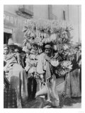 Man Selling Corn Husks for Wrapping Paper Photograph - Mexico Prints