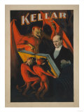 Kellar Devil and Demons with Magic Book Poster Photo