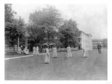 Girls Play Croquet at Carlisle Indian School Photograph - Carlisle, PA Prints