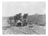 Cowboys Reading the News Near a Postbox Photograph - Texas Prints