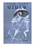 Clyde Fitch's Greatest Comedy, "Girls" Theatre Poster No.2 Prints