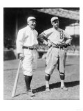 Hans Lobert, NY Giants, Joe Schultz Brooklyn Dodgers, Baseball Photo - New York, NY Affiches