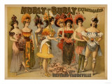 Hurly-Burly Extravaganza and Refined Vaudeville Poster Pósters