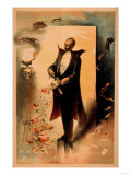 Magician Pulling Roses out of Hat Poster Posters