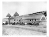 Exterior of the Largest Plunge Bath House in the US Photograph - Hot Springs, SD Prints