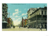 View of J and Mariposa Street Corner - Fresno, CA Print