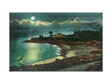 Moonlit view of the Vue de l'Eau - Santa Cruz, CA Pósters Moonlit view of the Vue de l'Eau - Santa Cruz, CA Pósters