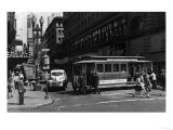 View of a Cable Car on Powell and Market Streets - San Francisco, CA Prints