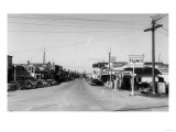 Street Scene, View of a Texaco Gas Station - East Stanwood, WA Posters