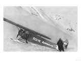 View of Bob Reeve and Landed Plane at Mountain Mine - Alaska Prints