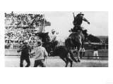 View of a Cowboy Pilot Taking Off at the Round-Up - Pendleton, OR Print