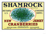 Shamrock Brand Cranberry Label Print
