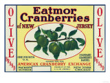 Olive Eatmor Cranberries Brand Label Prints