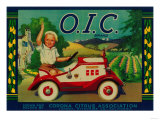 O.I.C. Lemon Label - Corona, CA Prints