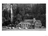 Multnomah Lodge and Falls Photograph - Columbia River, OR Prints