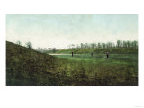 View of Golfers Playing at Inverness Club - Toledo, OH Poster