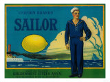 Sailor Lemon Label - Tustin, CA Poster