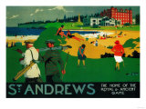 St. Andrews Vintage Poster - Europe Affiche
