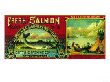 Naha Bay Salmon Can Label - Naha Bay, AK Prints