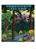 Vancouver Island Advertising Poster - Vancouver Island, Canada Láminas