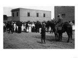 Street Entertainment Scene - Cut Bank, MT Poster
