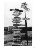 Signpost at Watson Lake, Alaska on Alaska Highway Photograph - Watson Lake, AK Posters