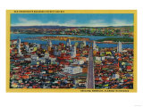 San Francisco Business District and Bay - San Francisco, CA Prints San Francisco Business District and Bay - San Francisco, CA Prints