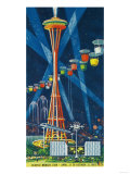 Space Needle Worlds Fair Poster - Seattle, WA Foto